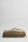 Mou Clog Eskimo Slippers In Grey