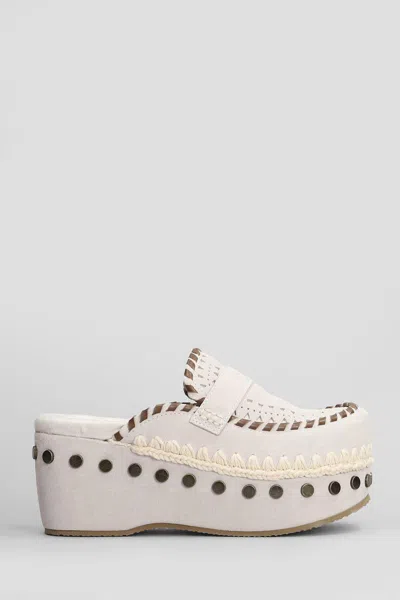 MOU MOU CLOG LEATHER SLIPPER-MULE