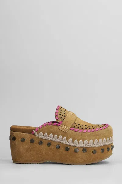 MOU MOU CLOG LEATHER SLIPPER-MULE