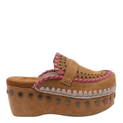 Mou Clog Mules In Brown
