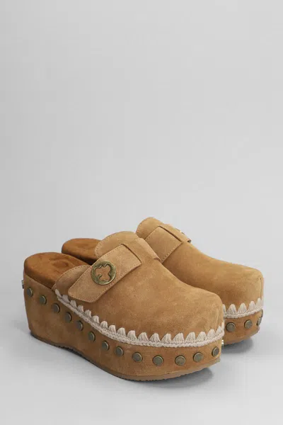 MOU MOU CLOG PLAIN SLIPPER-MULE