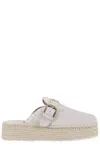Mou Ivory Suede Leather Sneakers In Grey