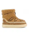 Mou Eskimo Sneaker Bold Scoubidoo Lace Up Boot In Cognac In Brown