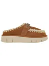 Mou Bounce Sheepskin Clog Cognac Color In Brown