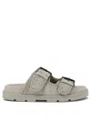 MOU DOUBLE BUCKLE SANDALS WHITE