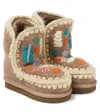 Mou Eskimo Embroidered Boots In Grey