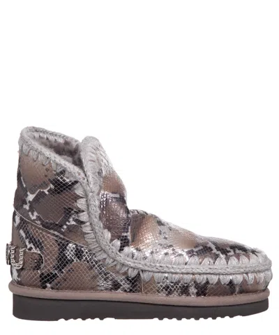 Mou Eskimo 18 Ankle Boots In Silver