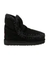 Mou Ankle Boots With Plush Sheep Leather Lining In Black