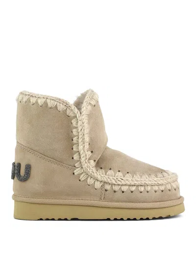 Mou Eskimo 18 Ankle Boots In Sand