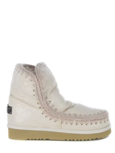 Mou Ankle Boots  Eskimo18 Made Of Leather In White