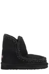 Mou Eskimo 18 Suede Ankle Boots In Black