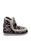 Mou Eskimo 18 Botanical Boots In Black