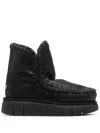 Mou Woman Ankle Boots Black Size 6 Leather