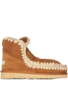 Mou Eskimo 18 Brandy Stitching Boots In Brown
