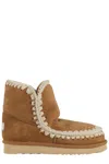 Mou Eskimo 18 Cognac Suede Leather Ankle Boots In Brown