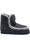 Mou Eskimo 18 Double Face Sheepskin Boots In Blue