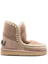 Mou Eskimo 18 Bounce Tan Sheepskin Ankle Boots In Brown