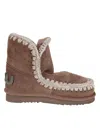 Mou Eskimo 18 Glitter Logo Elephant Grey Boot In Brown