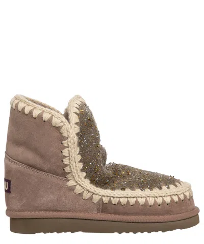 Mou Eskimo 18 Hotfix Ankle Boots In Grey