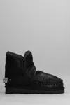 Mou Ankle Boots With Plush Sheep Leather Lining In Black