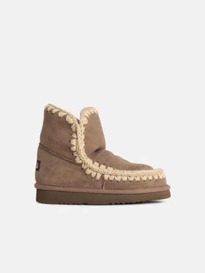 Mou 'eskimo 18' Mole Suede Ankle Boots In Brown