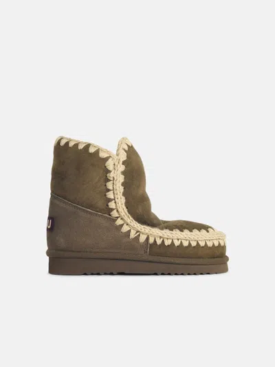 Mou 'eskimo 18' 'moo' Green Suede Ankle Boots