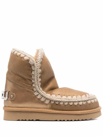 Mou Eskimo 18 Rhinestones Boot In Brown