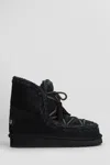 Mou Eskimo 18 Scoubidoo Low Heels Ankle Boots In Black Leather In Black
