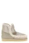Mou 'eskimo 18 Special Leather' Ankle Boots In Silver