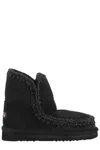 Mou Eskimo 18 Suede Ankle Boots In Black