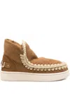 Mou Eskimo 18 Platform Rhinestones In Brown