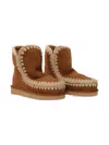 Mou Eskimo Shearling Low Boots In Brown