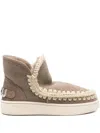 Mou Eskimo 18 Suede Boots In Gray