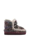 Mou Eskimo 18 Wool Ankle Boots In Multi