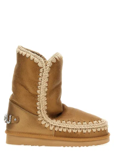 Mou Eskimo 24 Ankle Boots In Beige