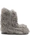 Mou Eskimo 18 Checkiang Fur Boots In Gray
