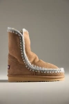 Mou Ankle Boots With Unique Stitched Detailing In Grey