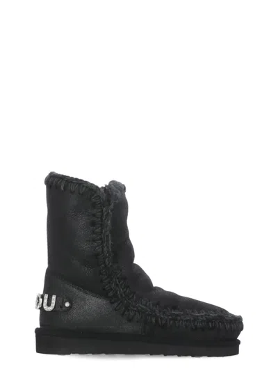 Mou Eskimo 24 Boots With Logo In Black