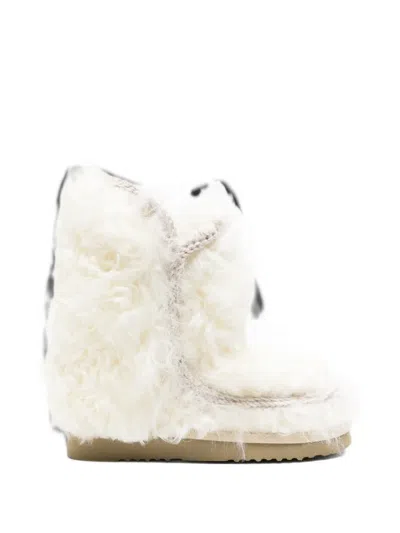 Mou Eskimo 24 Crochet-trim Boots In Animal Print