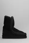 Mou Eskimo 24 Low Heels Ankle Boots In Black
