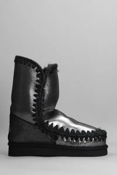 MOU MOU ESKIMO 24 LOW HEELS ANKLE BOOTS 