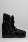 Mou Eskimo Sequin-embellished Boots In Black