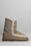Mou Eskimo 24 Low Heels Ankle Boots In Brown