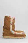 Mou Eskimo 24 Overstitching Ankle Boots Brown In Brown