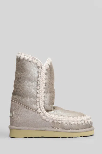 MOU MOU ESKIMO 24 LOW HEELS ANKLE BOOTS