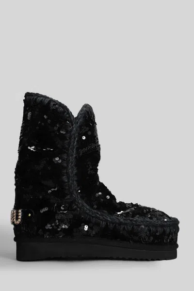 MOU MOU ESKIMO 24 LOW HEELS ANKLE BOOTS