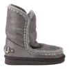 Mou Eskimo 24 Rhinestones Logo Boots In Grey