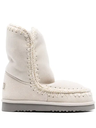 Mou Eskimo 24 Suede Boots In Grey