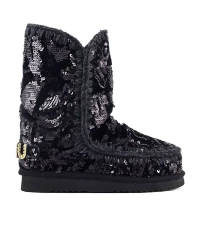MOU ESKIMO 24 VELVET SEQUIN BOOTS