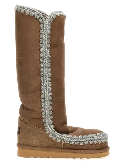 Mou Eskimo 40 Ankle Boots In Beige